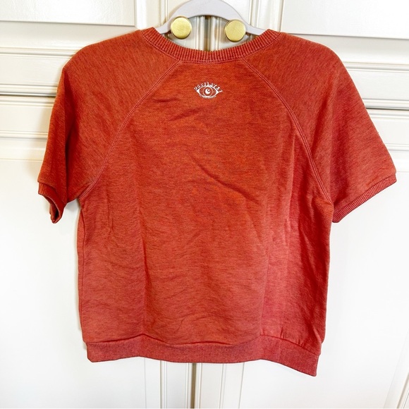 Oscilatey Stay Home Posher Graphic Print Short Sleeve Sweatshirt Womens Oversize - Picture 8 of 8